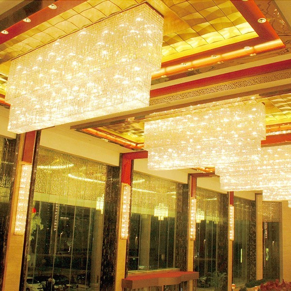 别墅,酒店工程非标大型水晶灯定制样板
